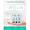 Timloon Indoor Outdoor Digital Thermometer Hygrometer with 3 Wireless Sensors,