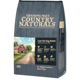 Grandma Mae’s Country Naturals Dry Dog Food, Weight Control & Senior Dog Formula, Chicken & Brown Rice, Slow Cooked & Nutrient Dense, Made in USA, 12 Lb Bag