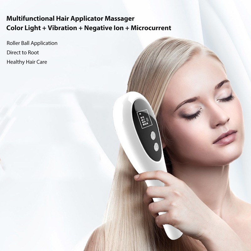 Hair Applicator Massager Far Infrared Microcurrent Promote Hair Growth Scalp