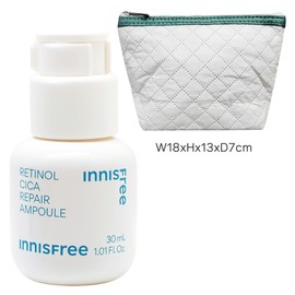 Innisfree Retinol Cica Trace Ampoule 30mL + Pouch Bag / 이니스프리 레티놀 시카 흔적 앰플 30mL+파우치가방