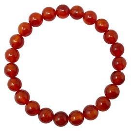 Natural Stone Bracelet - Elastic Thread Bracelet with Natural Stone Beads - Various Semi-Precious Stones for Women, Men, Yoga Gift, Stone