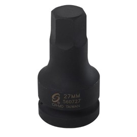 SUNEX TOOLS 560727 1-Inch Drive 27mm Hex Driver Socket