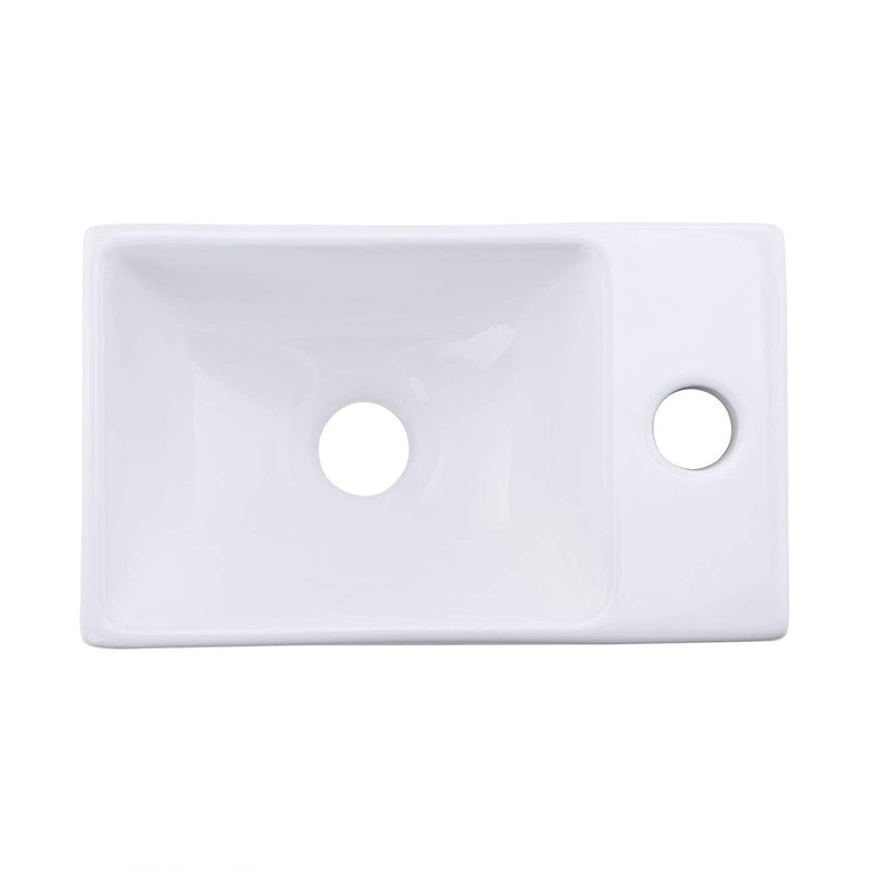 KES Small Vessel Sink, Floating Sink Bathroom 12" X 7"