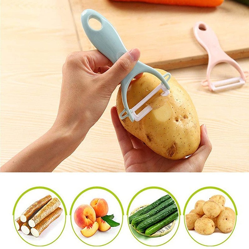 6 Pieces Peeler Ceramic Peeler 3 Color with Ceramic Blade