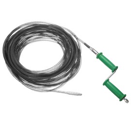 HARFINGTON Drain Cable 2/5" (10mm) Dia. 65.7ft Manual Drain Cleaning Auger Cables with Drill Connector Flexible Spring Unclog Hair for Bathroom Kitchen Toilet Bathtub Sewer Sink