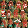 DHSUN Christmas Tree Ornaments, Gingerbread Man Pendants, 12 Pieces, Hanging