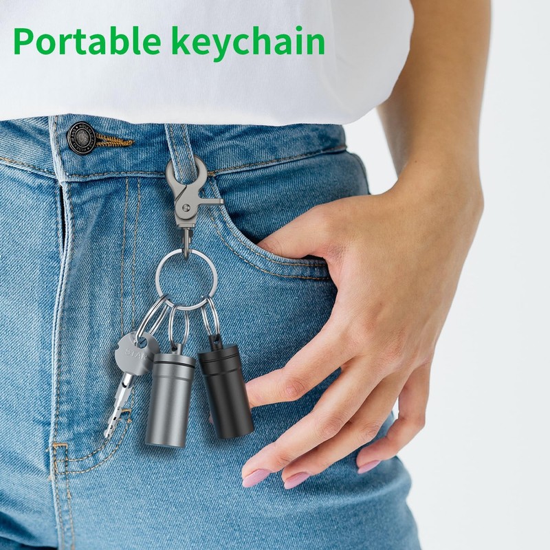 Portable Ear Plug Carrying Case, Urekt Waterproof Metal Earplug Case