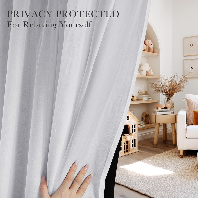 PONY DANCE Black Curtains for Bedroom - Decorative Window Curtains