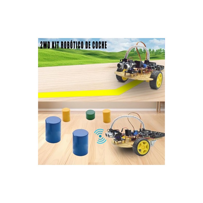 Smart Robot Car Kit 2wd Robótico Coche Juguete Inteligente Educativo