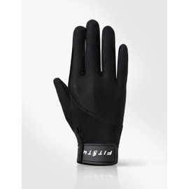 FitsT4 Sports Horse Riding Gloves Equestrian Women Mesh Breathable Gloves for Horseback Riding Touchscreen Black M