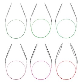 Circular Knitting Needles Set Round Metal Circle Blankets 36 Inch Size 15 13 11 10 9 8 7 6 4 2.5 1.5 0