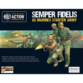 Warlord Games US Marine Starter Army - 28mm Scale Plastic Miniatures for Bolt Action Highly Detailed World War 2 Miniatures for Table-top Wargaming
