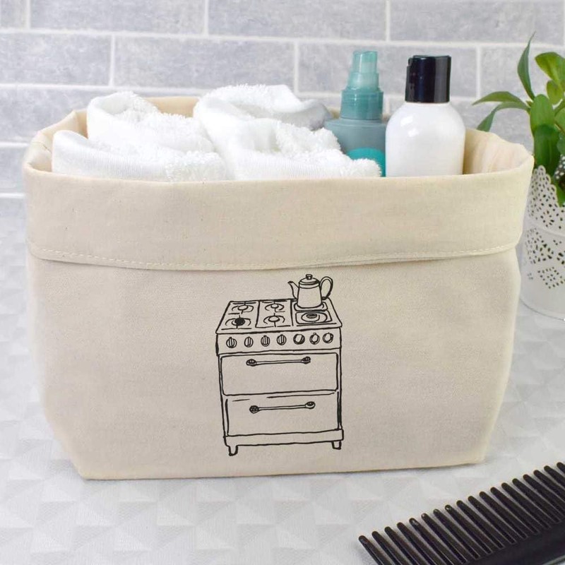 Large 'Old School Stove' Canvas Organiser/Storage Bag (OR00033085)