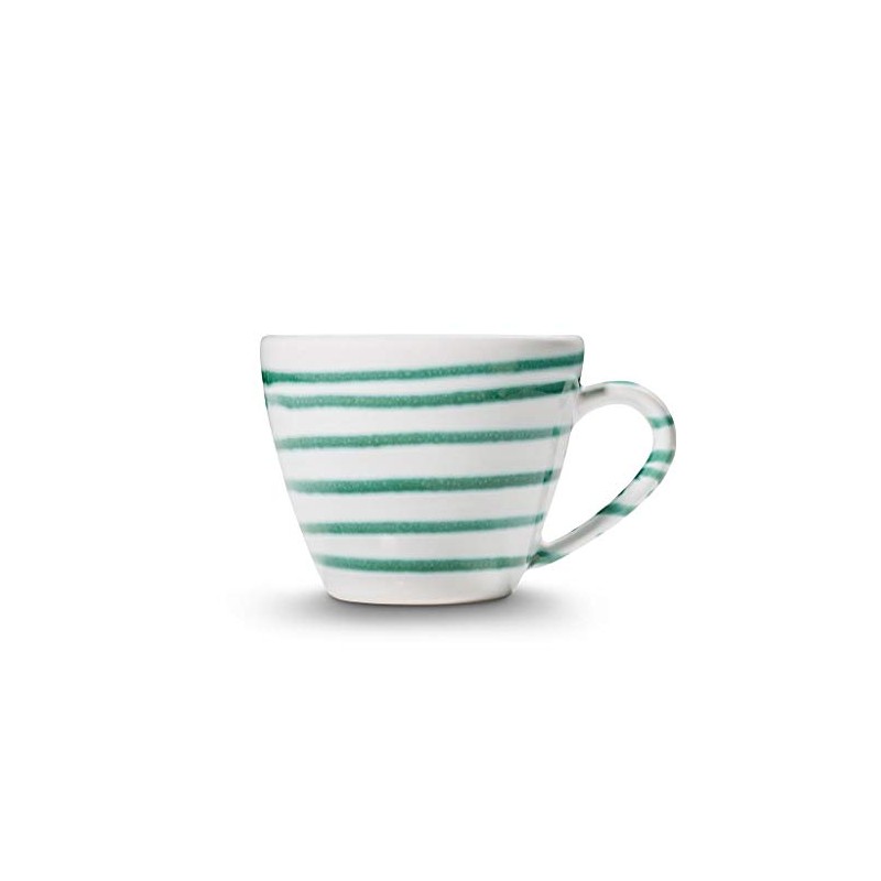 GMUNDNER KERAMIK Gourmet Coffee Cup Capacity 0.2 Litres Green Flamed