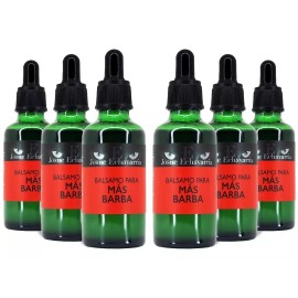 Josue Echavarria 6 Frascos Locion Crecimiento  Barba Josue Echavarria 300 Ml