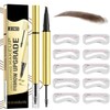 MOTIBACK 2-in-1 Brow Pen and Sealing Brow Gel with 20Pcs