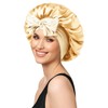 100% Silk Bonnet for Sleeping, 22 Momme Pure Mulberry Silky