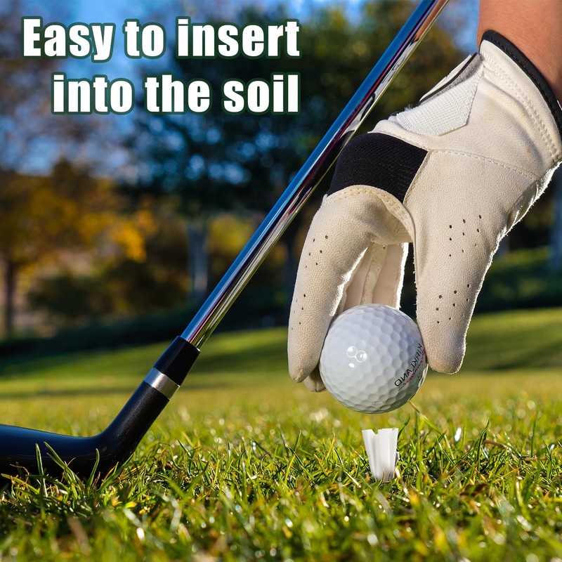 LUTER 50pcs Golf Tees, Short Golf Tees Golf Simulator Tees