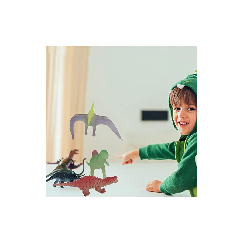 Playlearn Glow In Dark UV Dinosaur Set, Charge in the