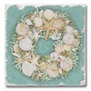 Thirstystone Coastal Sea Shell Wreath 4 Pack Absorbent Stone Tumbled