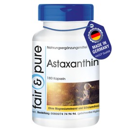 Fair & Pure® - Astaxanthin Capsules 7 mg - 180 Capsules - Natural - Micro-Encapsulated - No Magnesium Stearate - for 3 Months