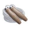 Champion Sports Wood Handle Jump Ropes – Durable Nylon or