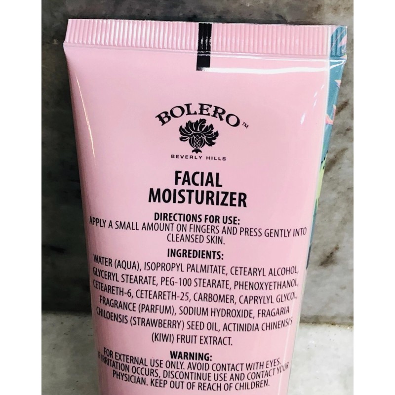 Bolero Ship N 24 Hours. New-Bolero Strawberry Seed/Kiwi Facial Moisturizer