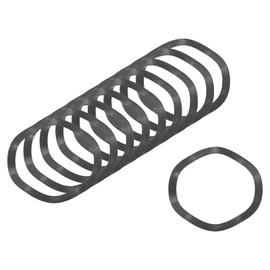 sourcing map Wave Spring Washer, 50Pcs 2.4"x1.97"x0.02" (ODxIDxT) - Iron Curved Washer for Screw Bolt, Wave Washers Gaskets for Machinery (Black)