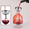 Potchen 4 Pcs Wine Aerator Shower Funnel with Mesh Sediment