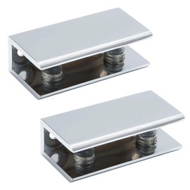 SAYAYO Glass Holder Adjustable Glass Clamp Zinc Alloy Glass Shelf Holder Clamp Attachment for 8-12 mm Thick Glass and Acrylic Glass Pack of 2, EBL2012-2P