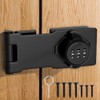4.5Inch Cabinet Password Hasp Lock 3-Digit Combination Door Lock Internal,