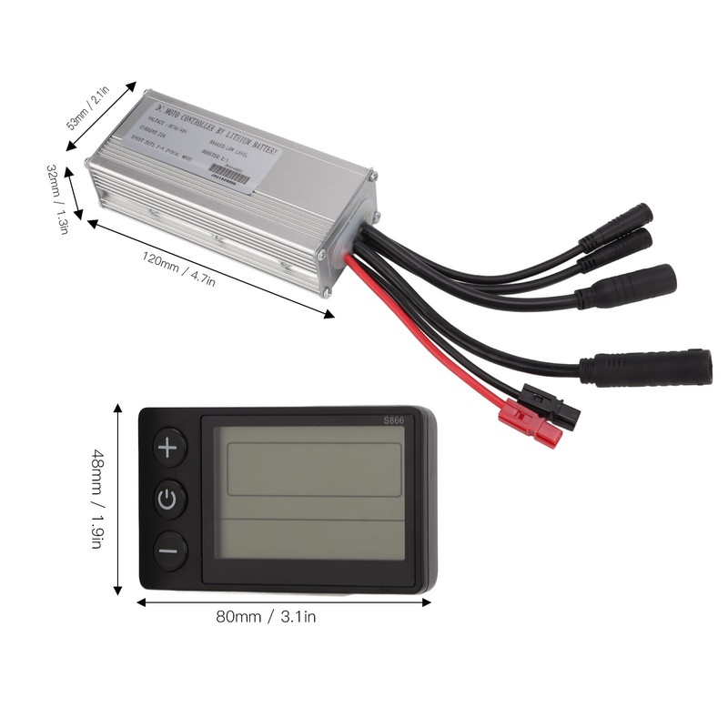 Electric Bicycle Modification Kit Waterproof 22A Controller S866 LCD Electric