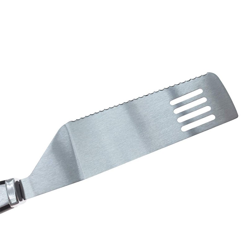 Juego de 2 servidores de tartas de acero inoxidable para