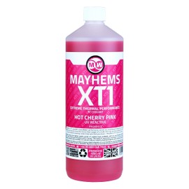 Mayhems - PC Coolant - XT1 Premix - Thermal Performance Series, UV Fluorescent, 1 Litre, Hot Cherry Pink