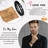 ORISPRE To My Son Leather Bracelet Fathers' Day Gifts for