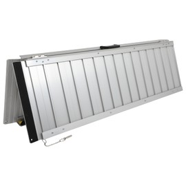 INEEDUP 4FT Aluminum Portable Wheelchair Ramp Non-Slip Aluminum Folding Handicap Ramp,Door Threshold Wheelchair Ramps for Home,Wheel Chair Ramp for Home Steps, Scooter Ramp,for wheelchairs and scooter