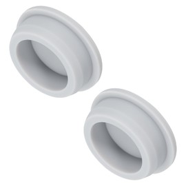 MECCANIXITY High Temp Silicone Plug Mount Dia 41mm/1.61 Inch T Shaped Rubber Stopper Hole Plugs for Powder Coating Plating Waterproof Sealing Plugs Light Grey Pack of 2(OD 48mm/1.89 Inch)
