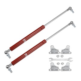 X AUTOHAUX 2 Pcs 15inch 67lb/298N Red Lift Supports Struts Shocks Gas Spring with Wrench Universal for RV Car Truck Boat