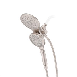 Pfister HydroFuse Shower Head and Handheld Combo, Hose Included, Magnetic Docking, 6-Function, 2.5 GPM, Spot Defense Brushed Nickel Finish, 020HFM01GS