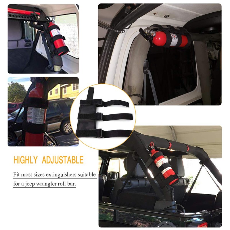 moveland Roll Bar Fire Extinguisher Holder for 2.5-3 LB Fire