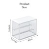 3-Tier Adjustable Clear Acrylic Display Case with Magnetic Door -