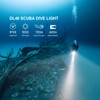 Wurkkos DL40 Dive Torch,Bright Max 5000 Lumen Diving Flashlight Scuba