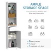 HOMCOM 67" Free Standing Bathroom Tower Storage Cabinet Space Saving