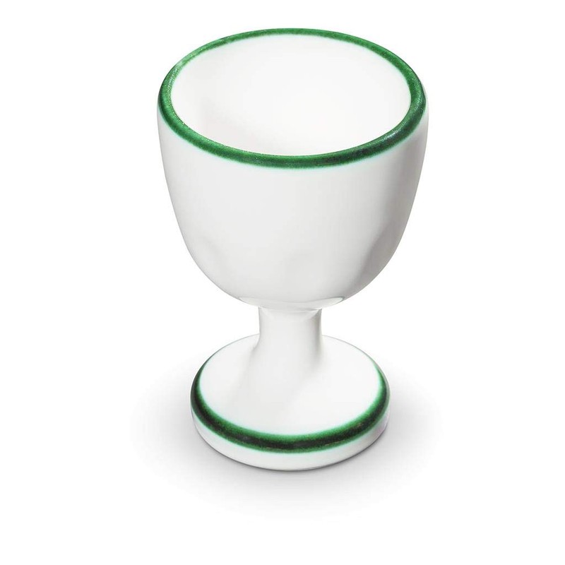 GMUNDNER KERAMIK Egg Cup Smooth Diameter 4.9 cm Green Deer