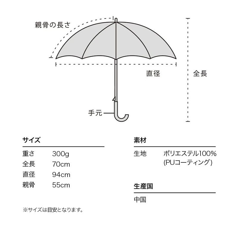 [2025] Wpc. Parasol Light Shielding Dot Flower Point Mini Black