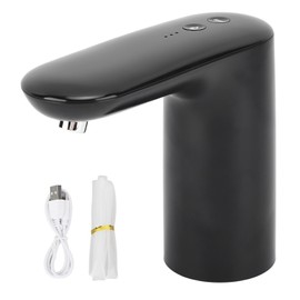 Electric Water Bottle Pump Portable Cordless Automatic Water Dispenser for Home Camping Black