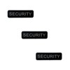 Small Security Patch, Reflective with Velcro, 4" x 1", Pack