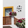 Set of 3 Ceramic Birds Swallows for Wall and Home