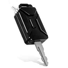 3D CNC Oil Tank Shape Motorcycle Key Head Cover Keychain Head (Black)