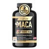 Organic Maca Root Capsules 1500mg - Made with Black, Red,